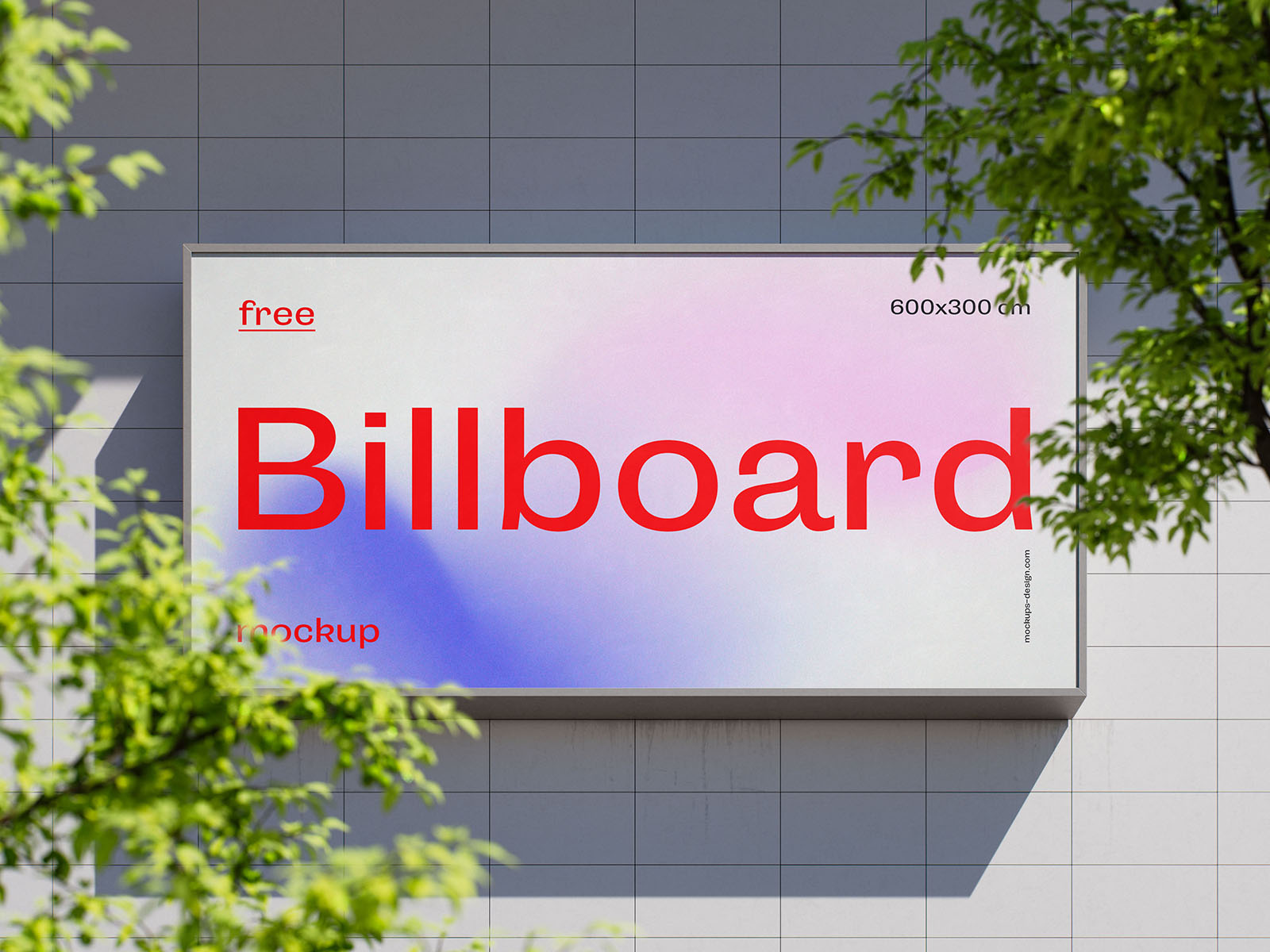 Billboard on the builiding mockup