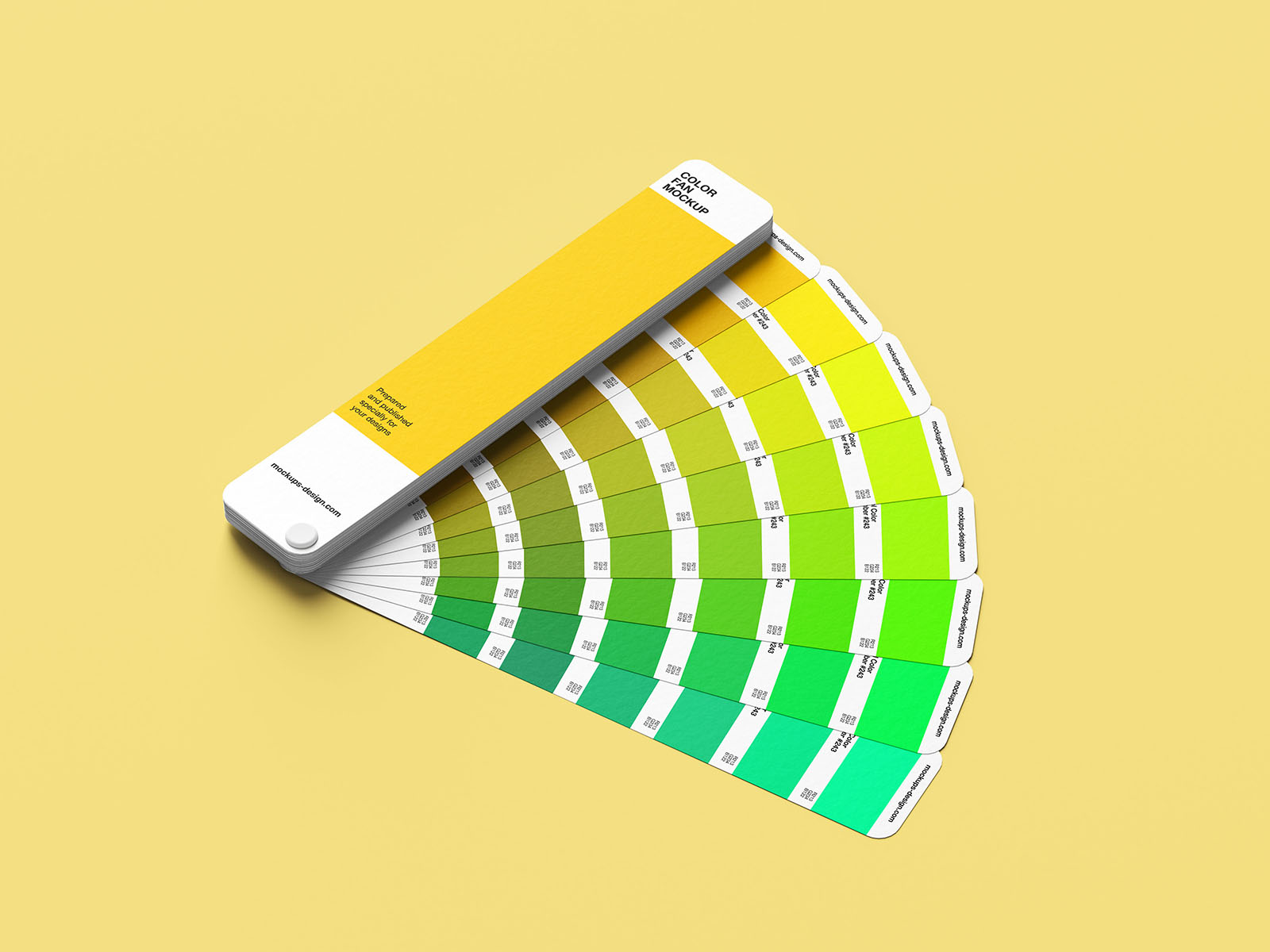 Color fan mockup