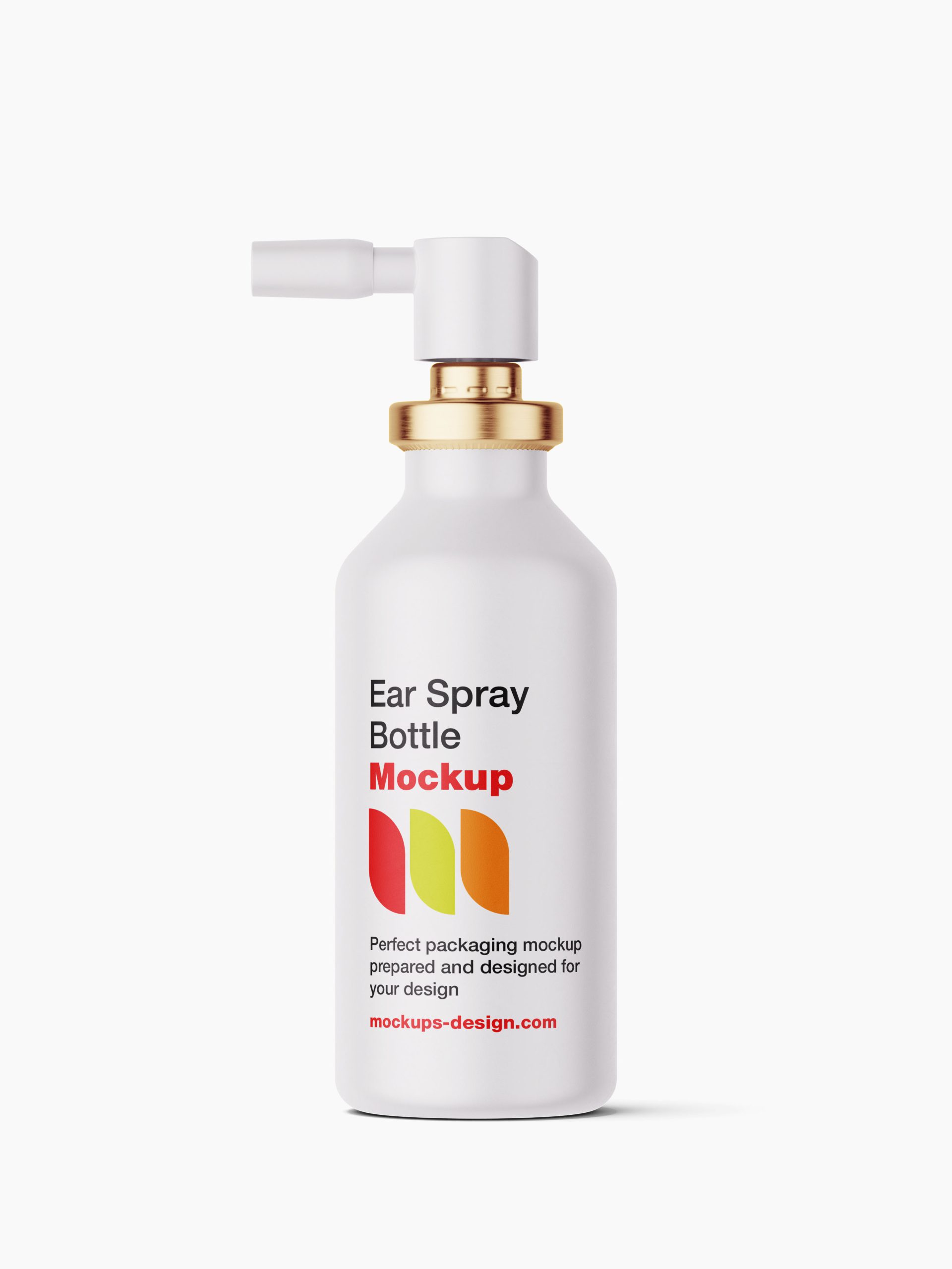 Ear bottle spray mockup