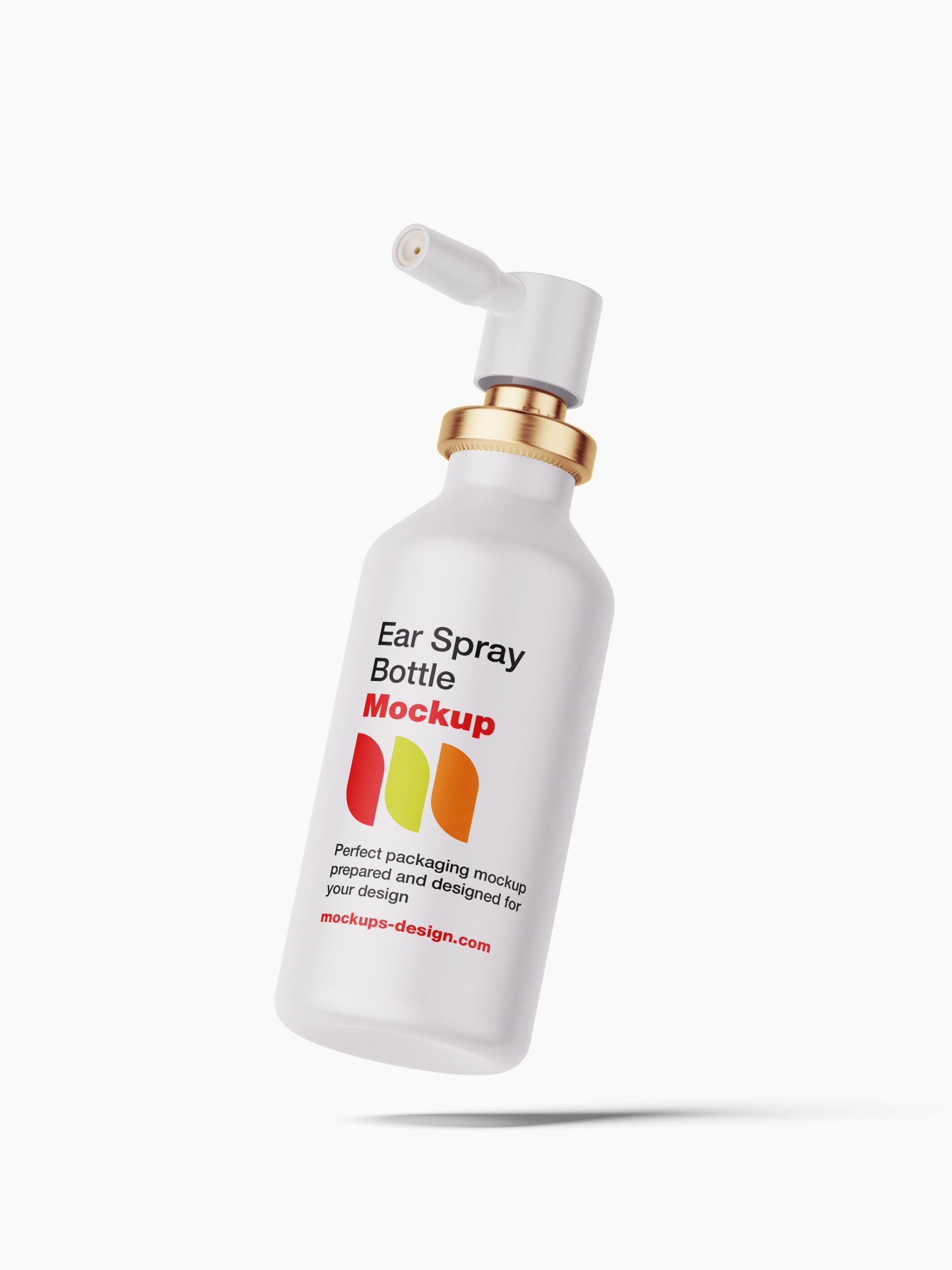 Ear bottle spray mockup