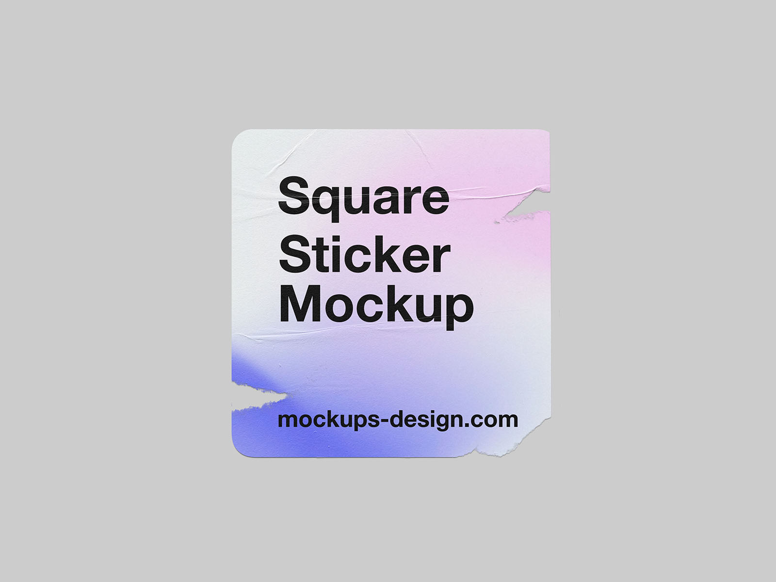 Sticker mockups collection - square