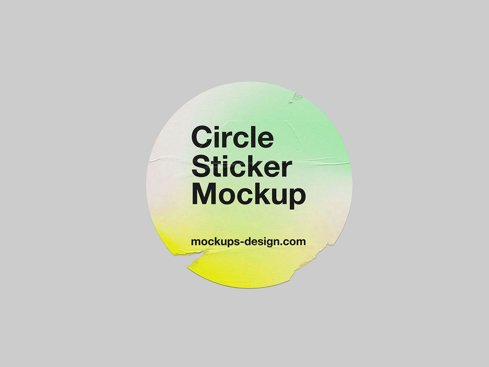 Sticker mockups collection - circle