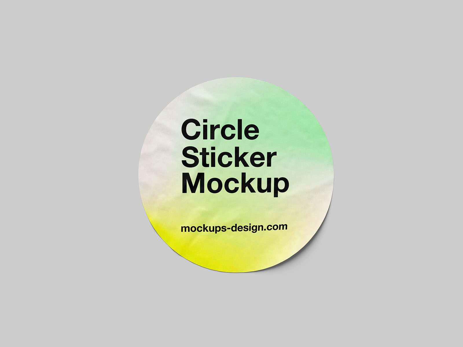 Sticker mockups collection - circle