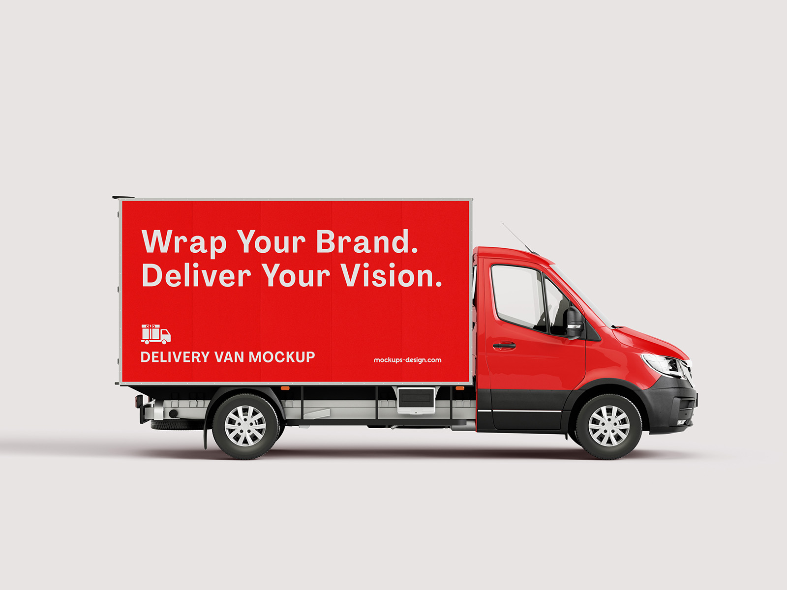 Delivery van mockup