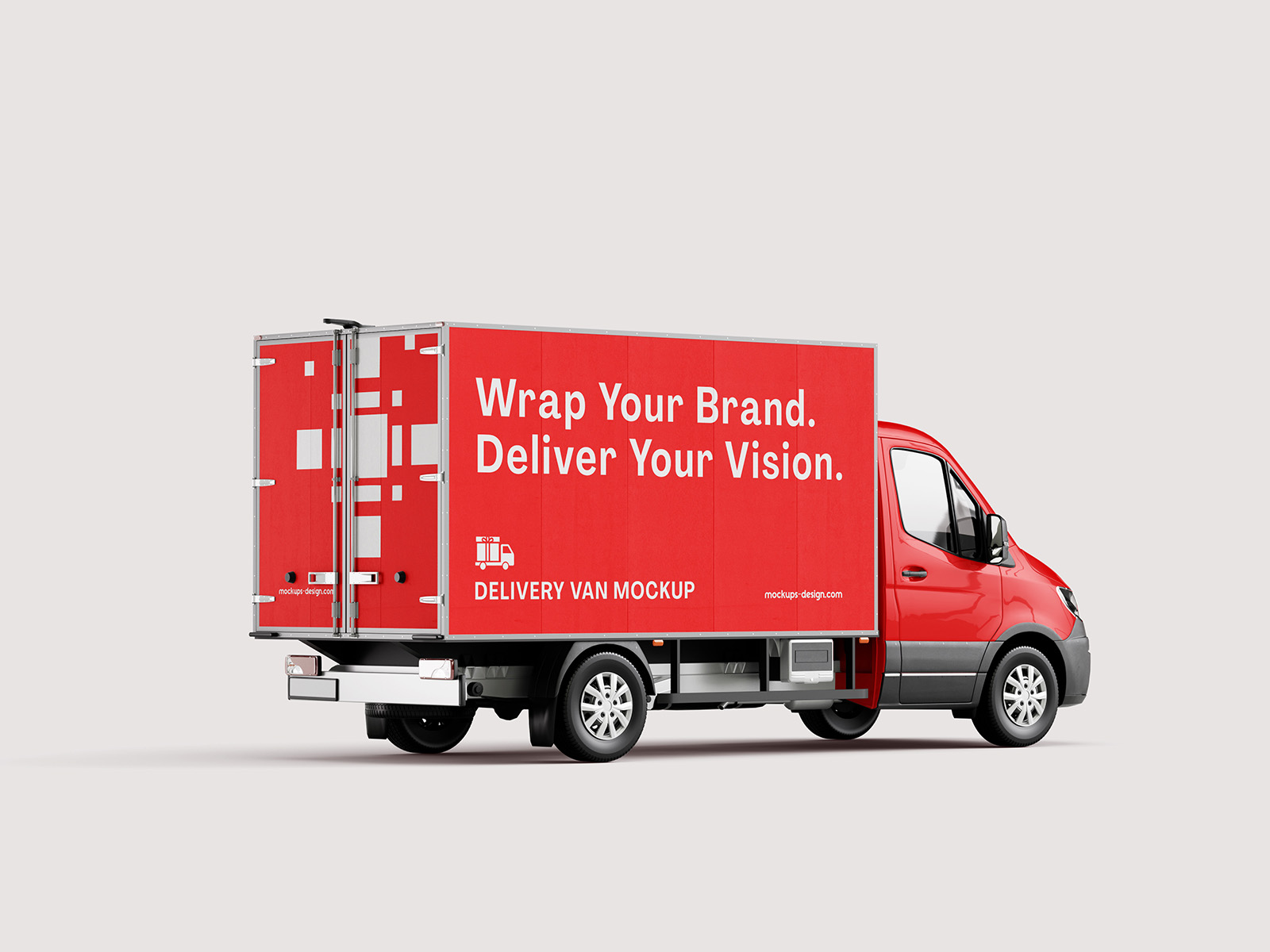 Delivery van mockup