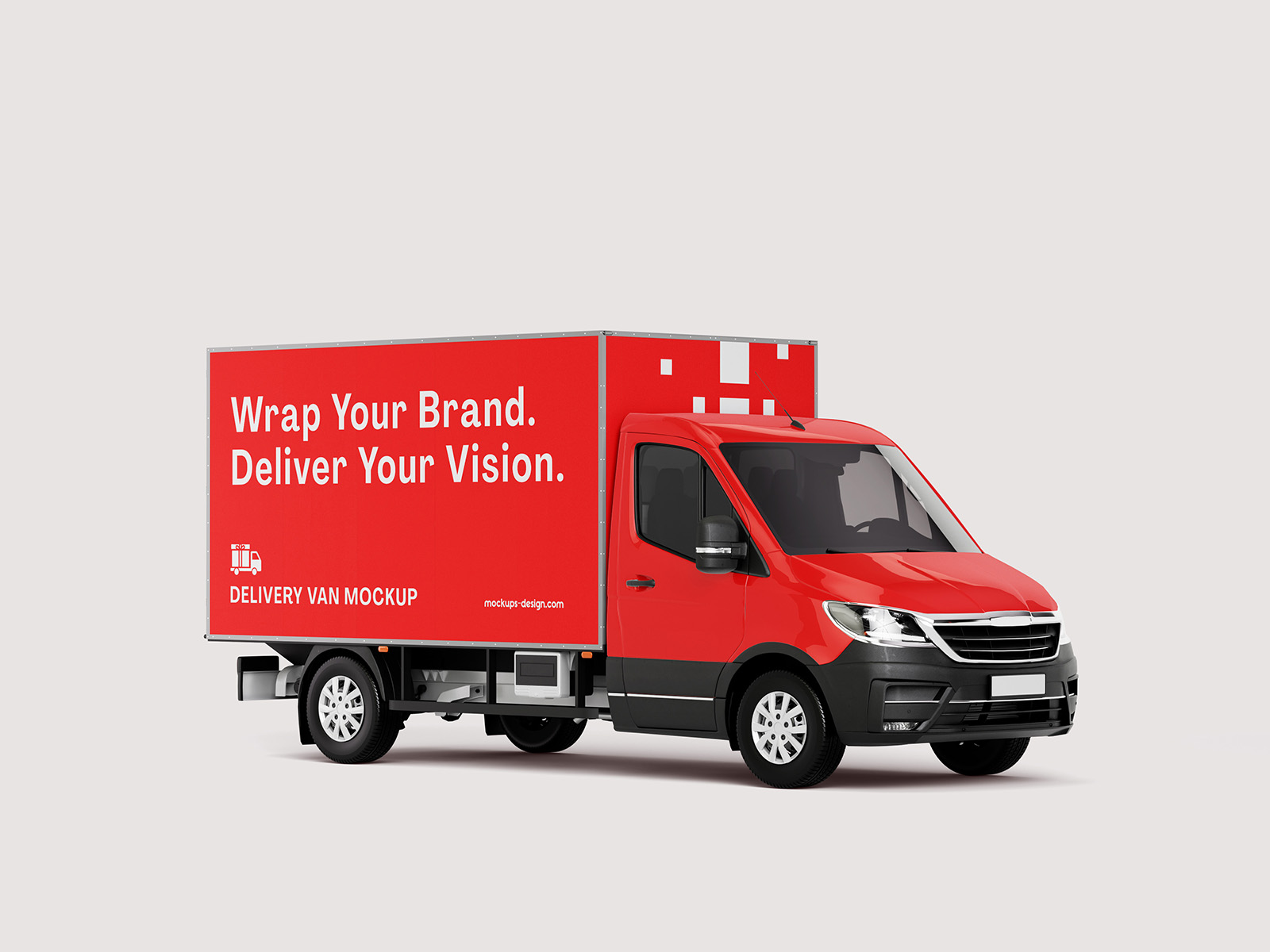 Delivery van mockup