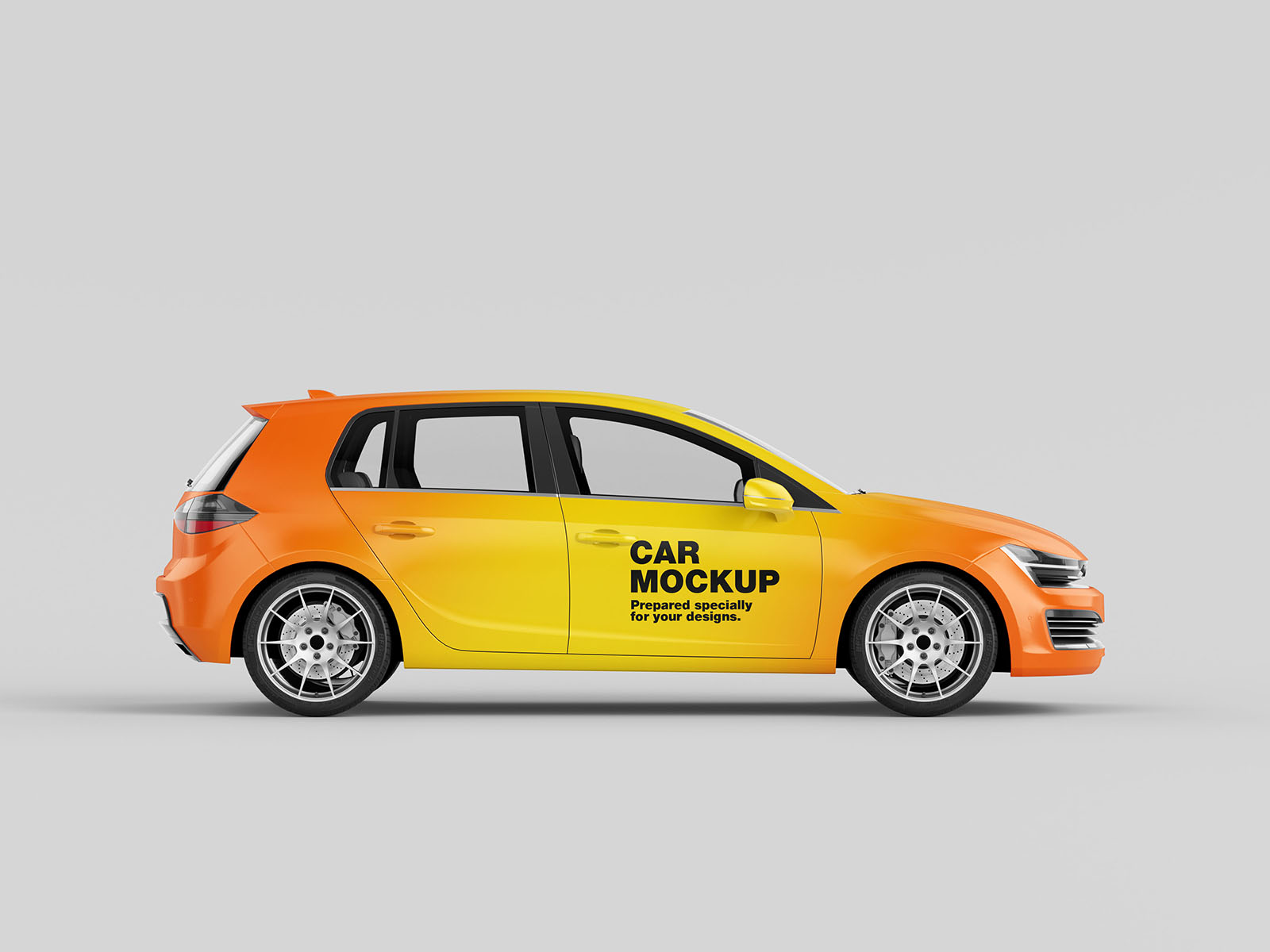 Hatchback car mockup