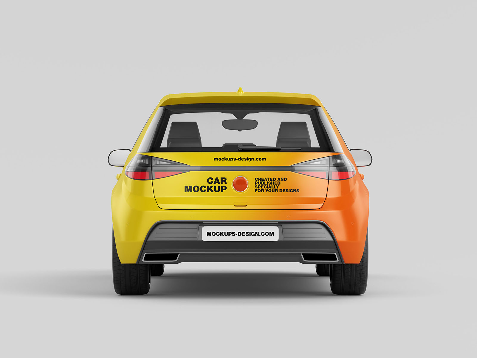 Hatchback car mockup