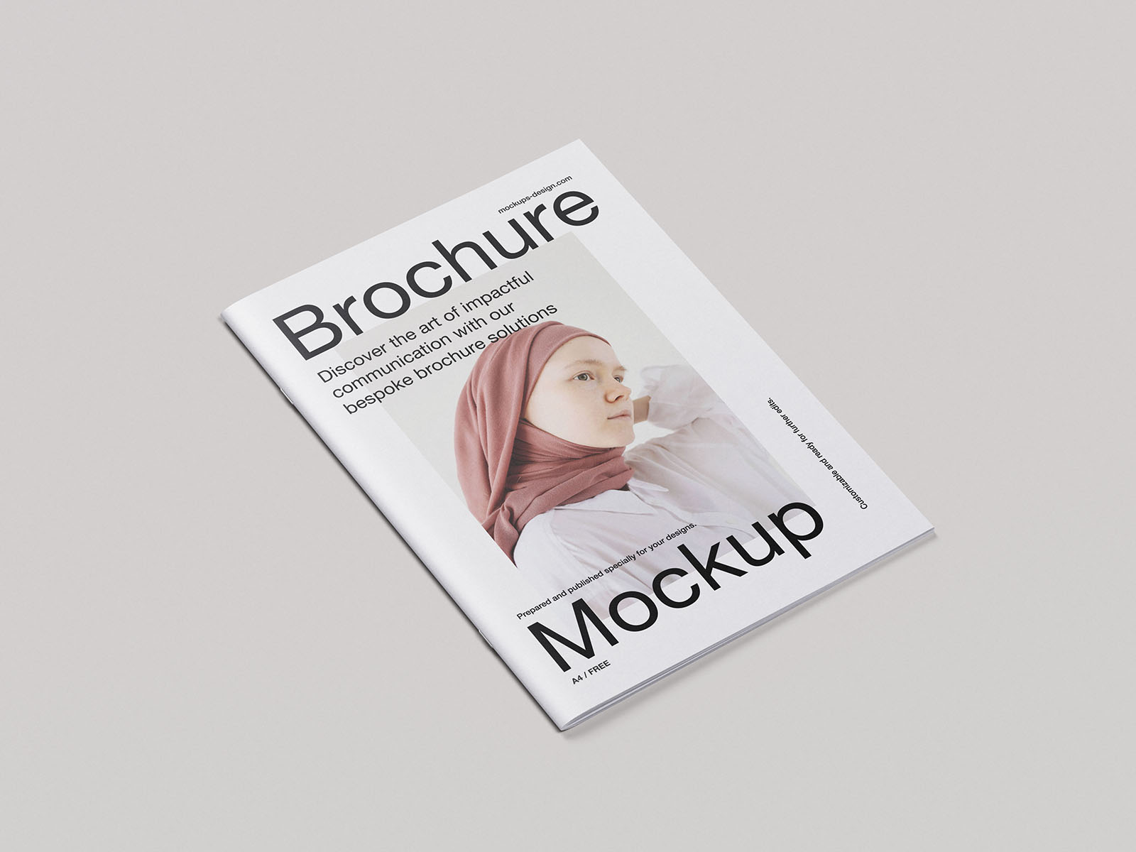 Clean A4 brochure mockup