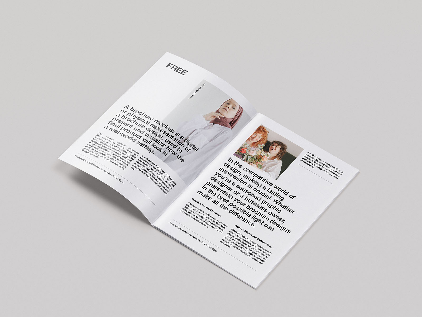 Clean A4 brochure mockup