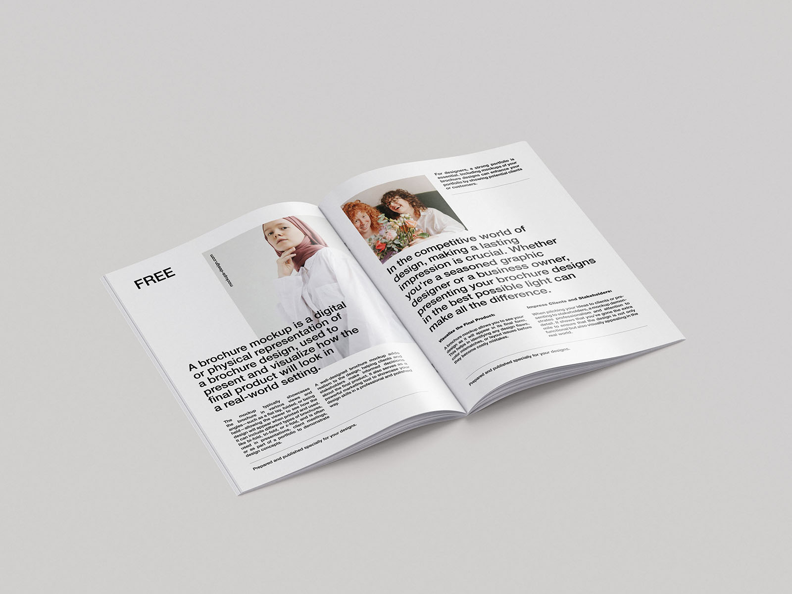 Clean A4 brochure mockup