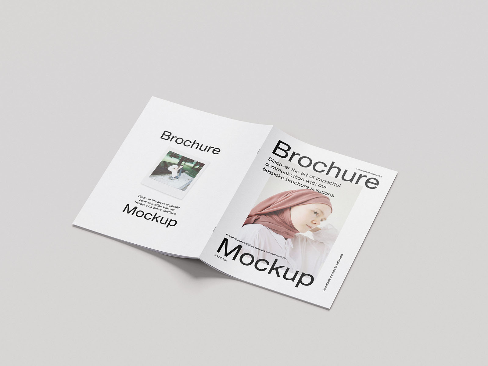 Clean A4 brochure mockup