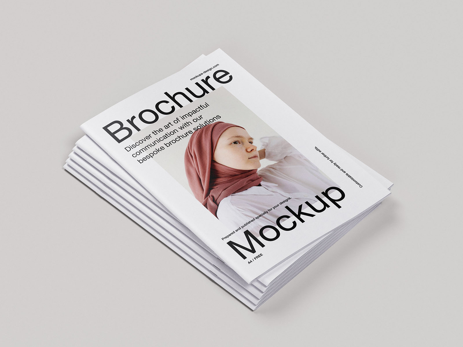 Clean A4 brochure mockup