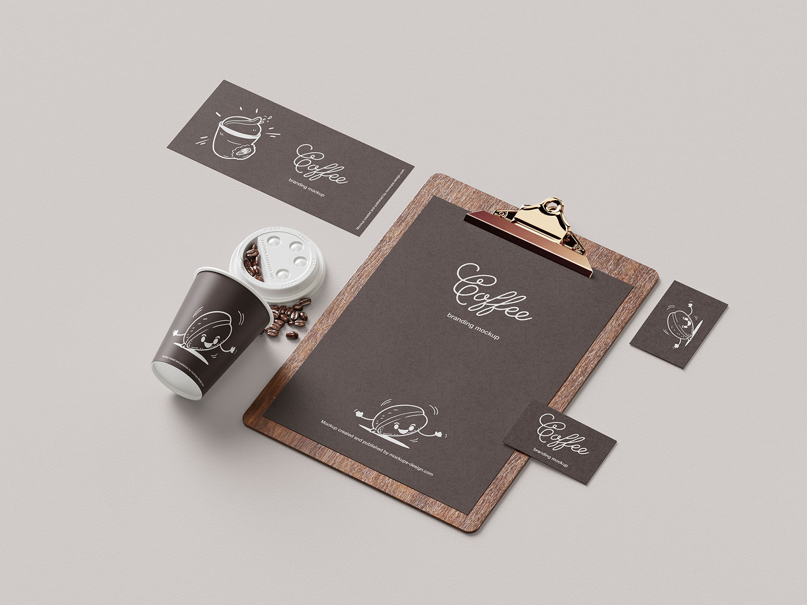 Coffee branding mockup