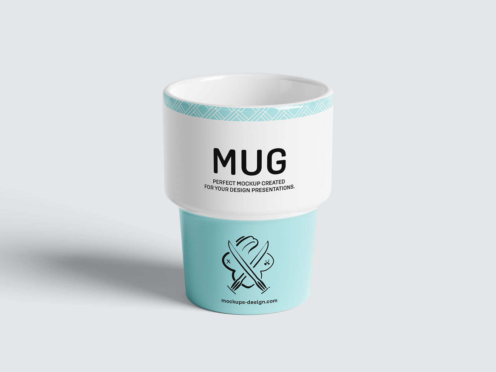 Retro mug mockup