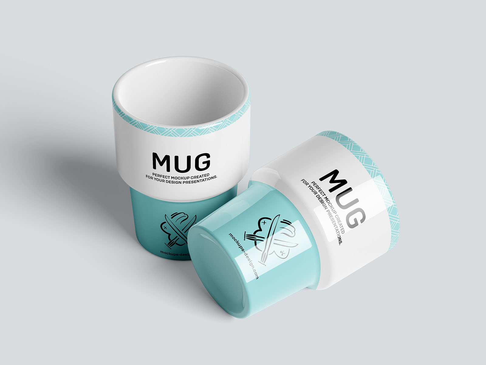 Retro mug mockup