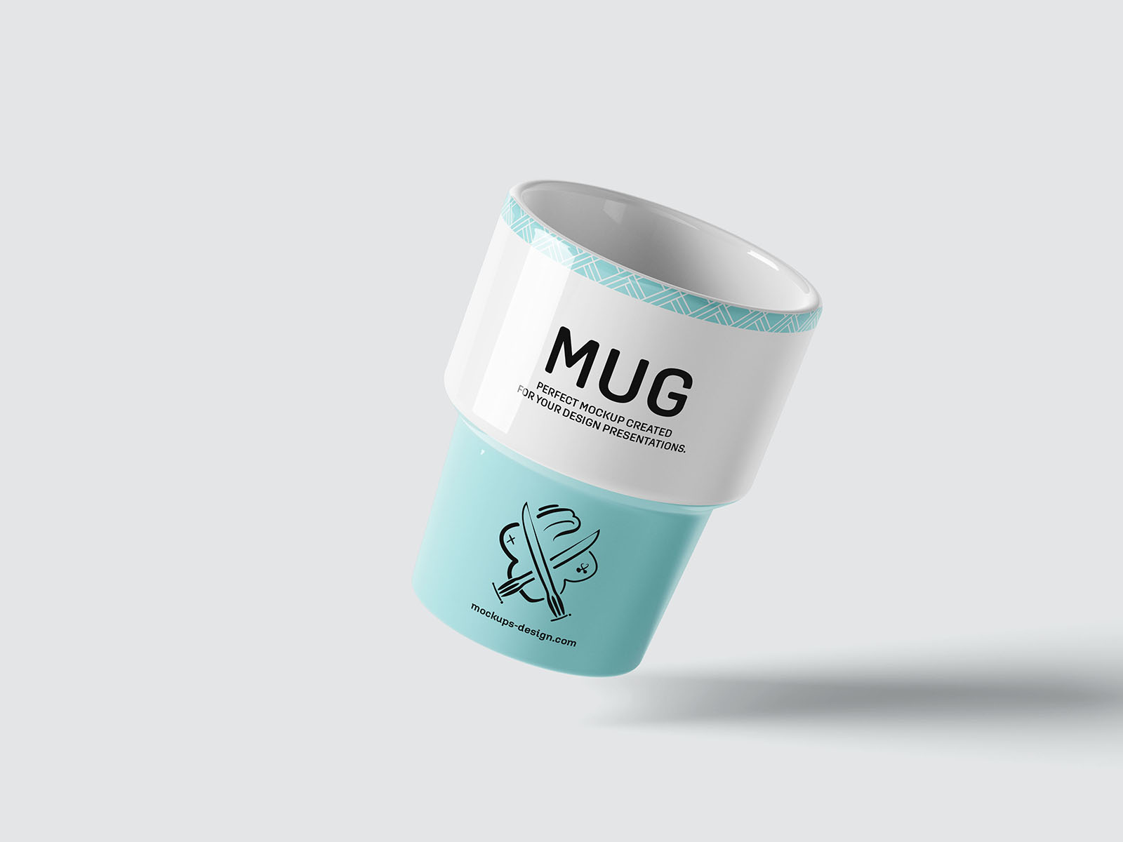 Retro mug mockup