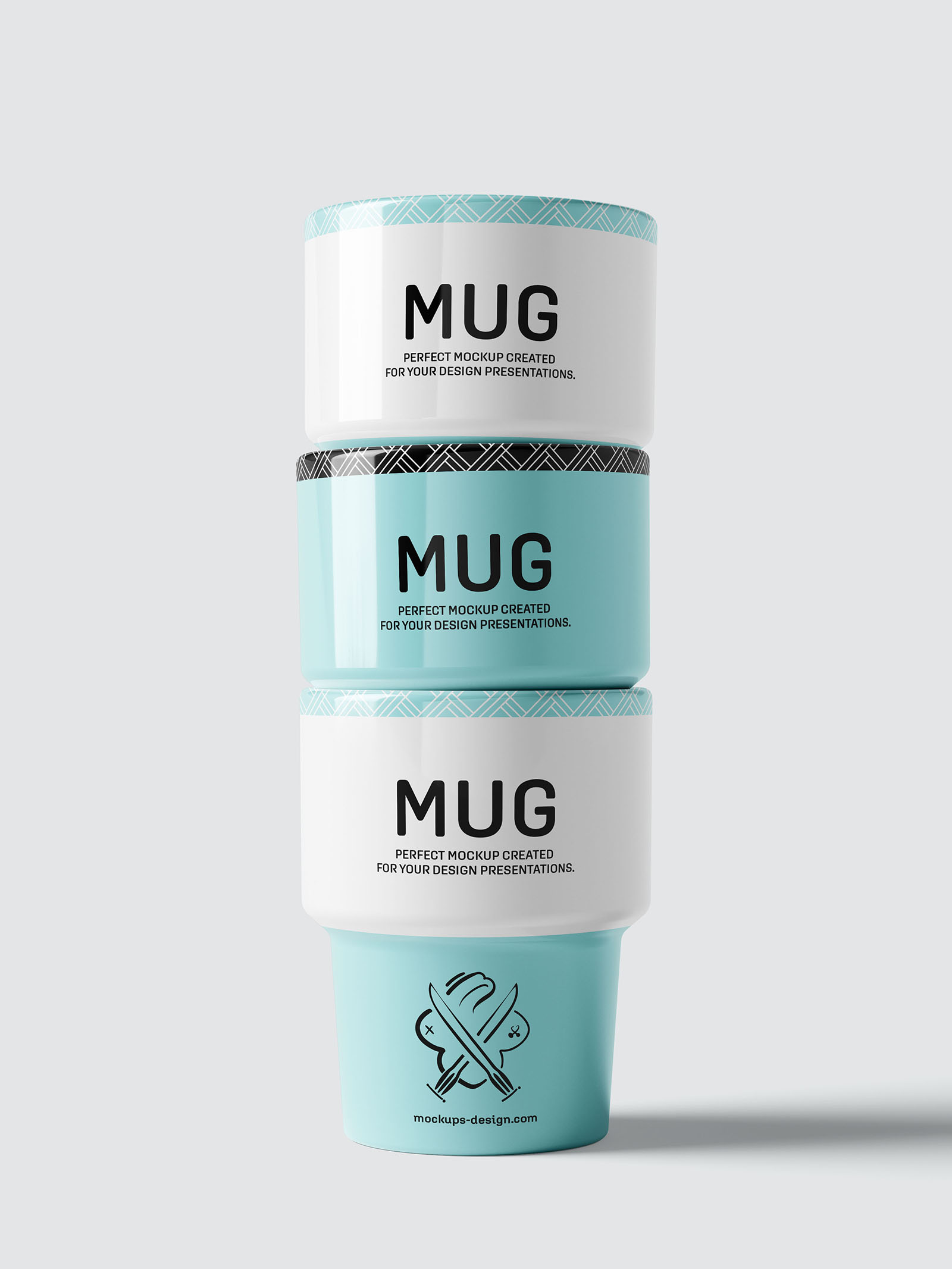 Retro mug mockup