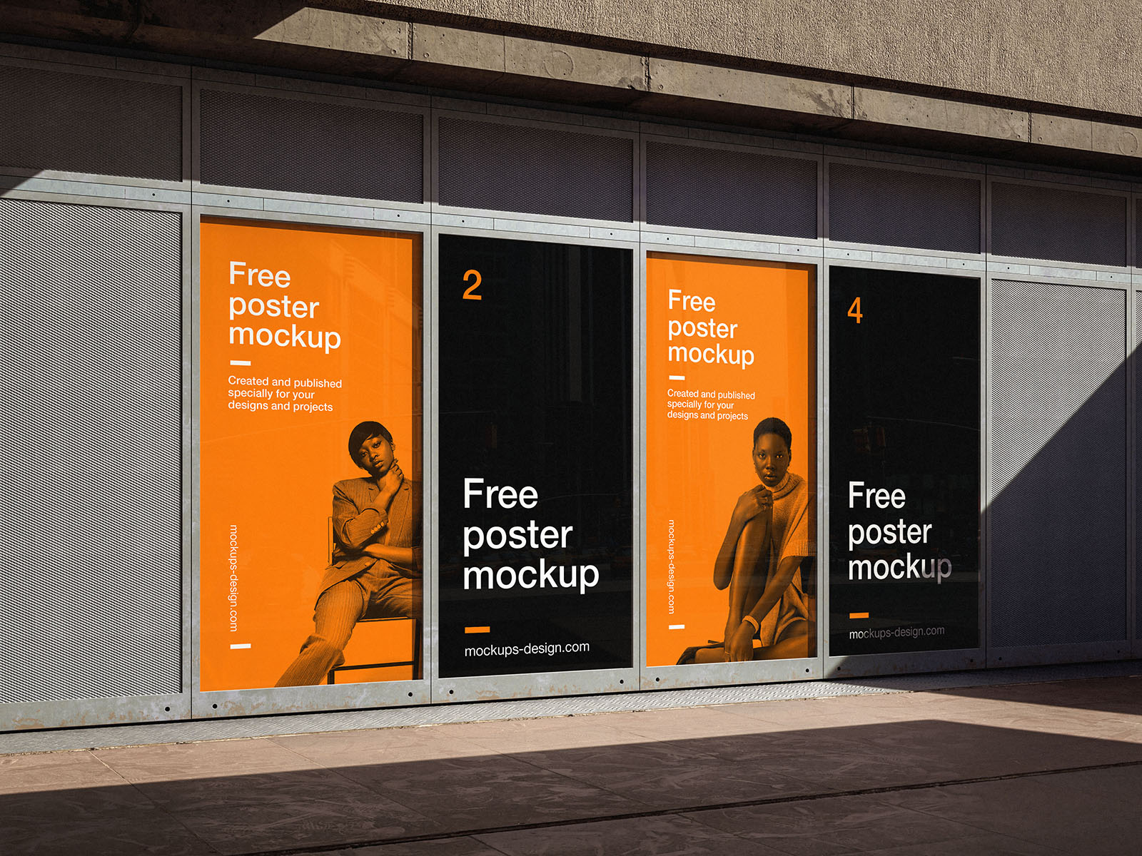 Advertisement wall mockup