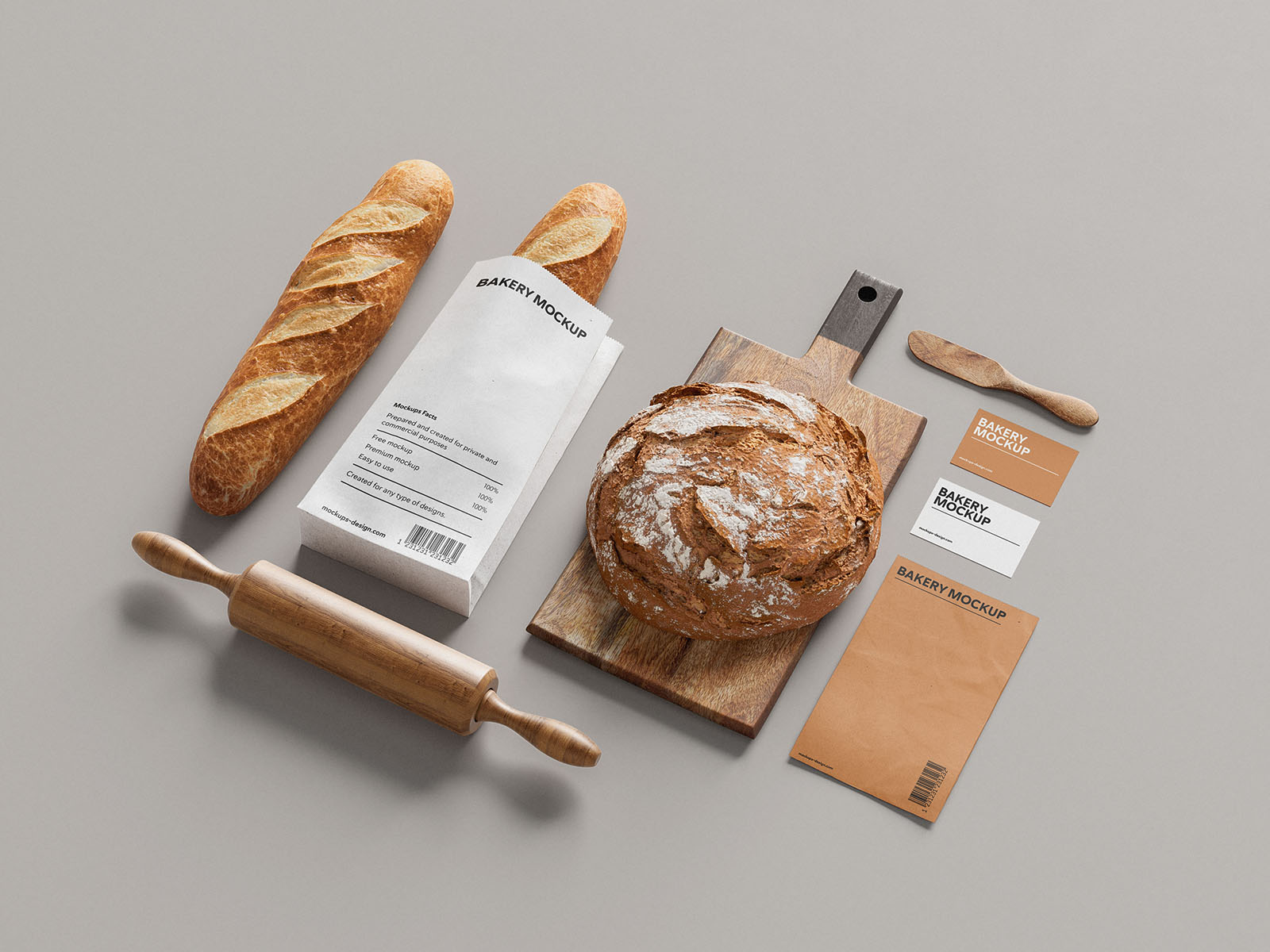 Bakery branding mockup