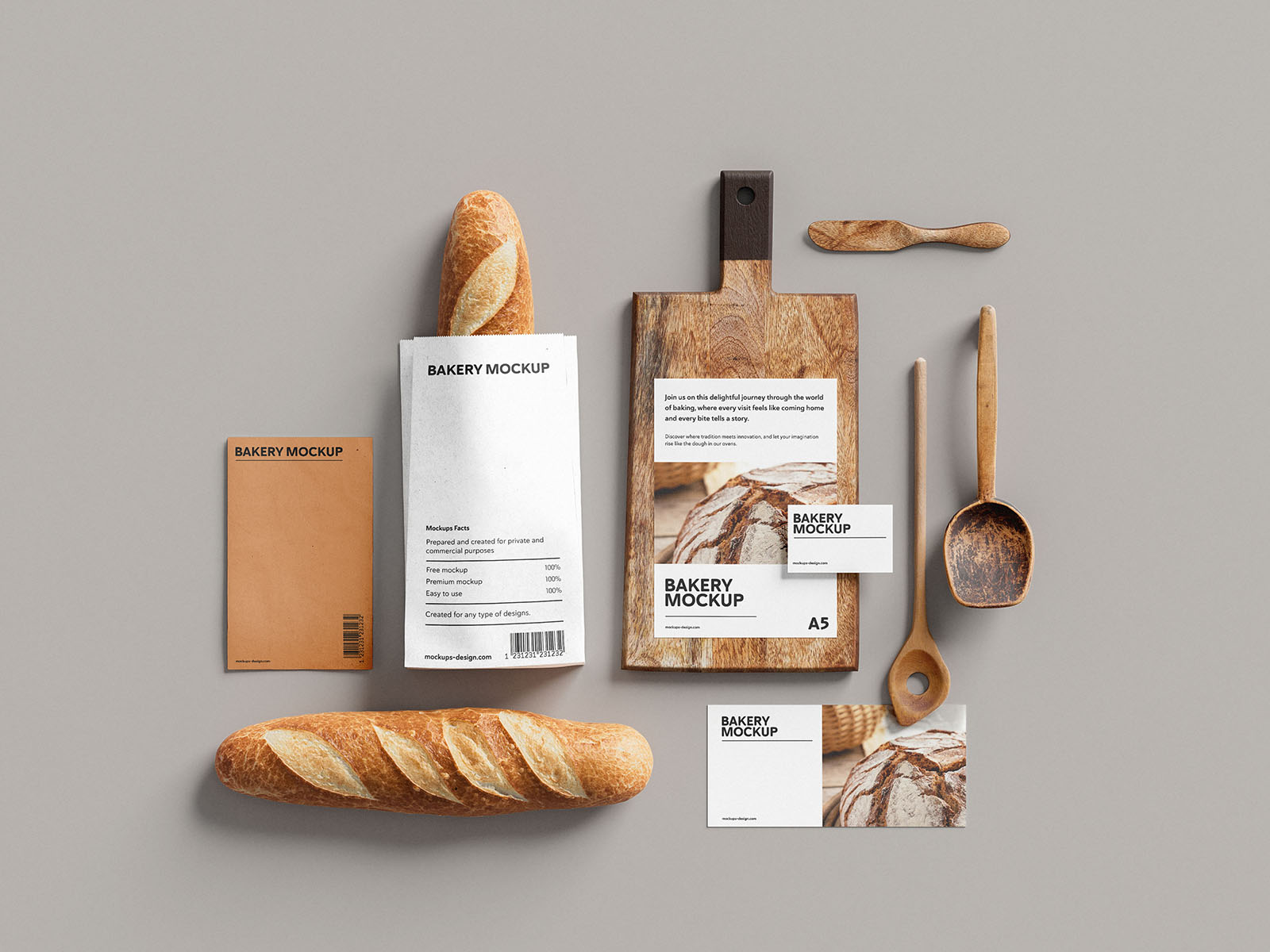 Bakery branding mockup