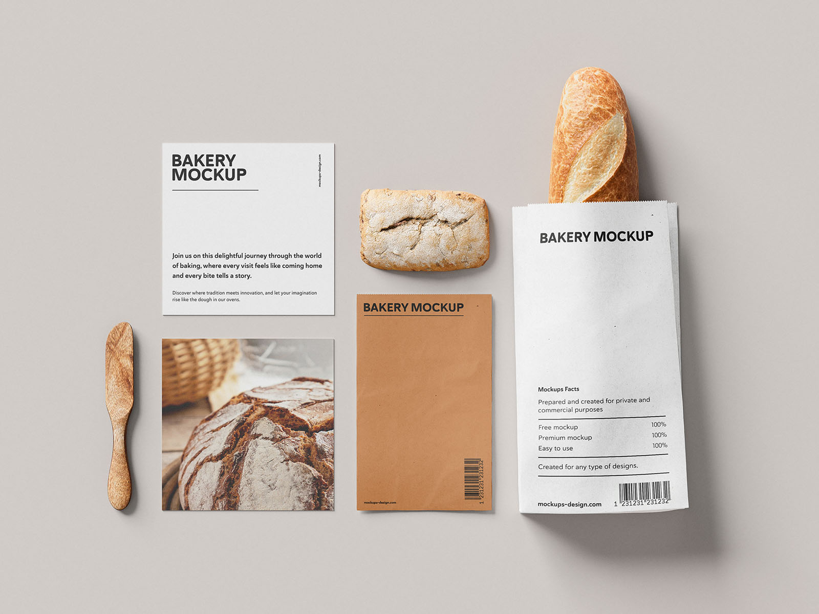 Bakery branding mockup