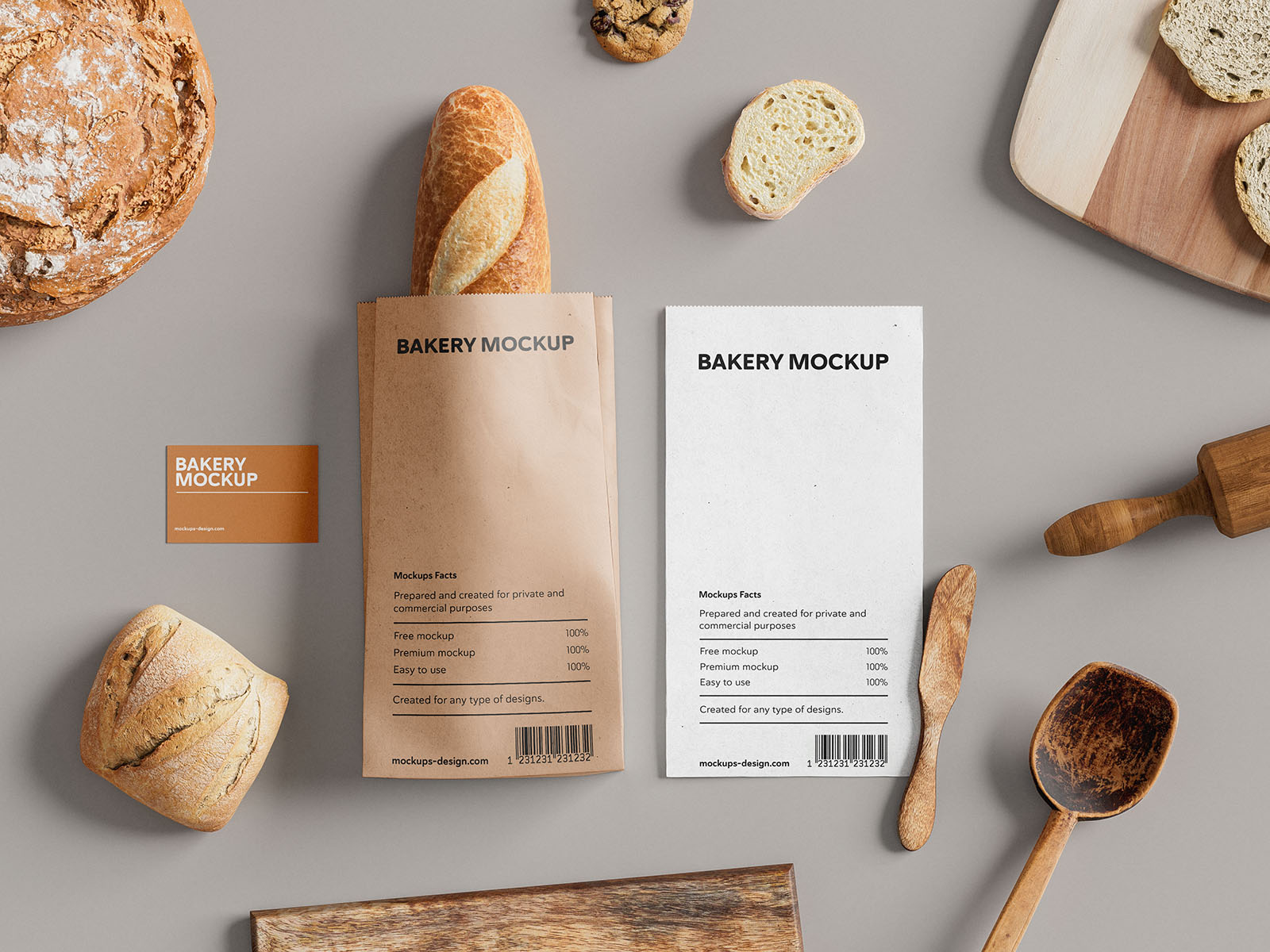 Bakery branding mockup