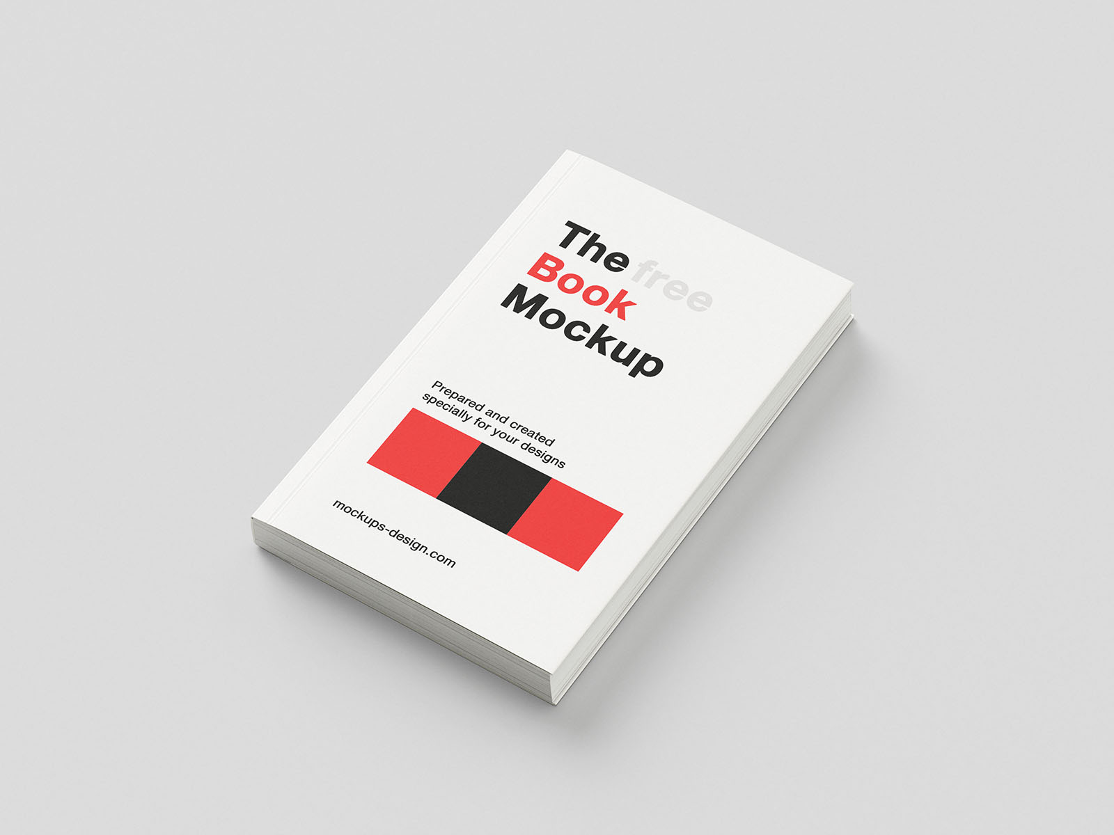 Book with flap cover mockup