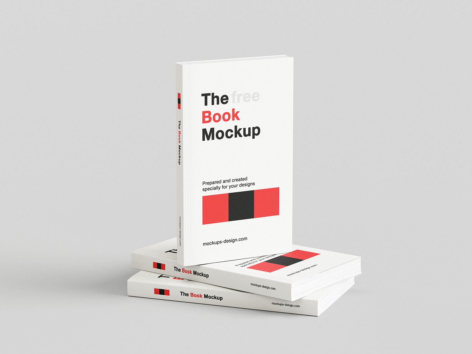 Book with flap cover mockup