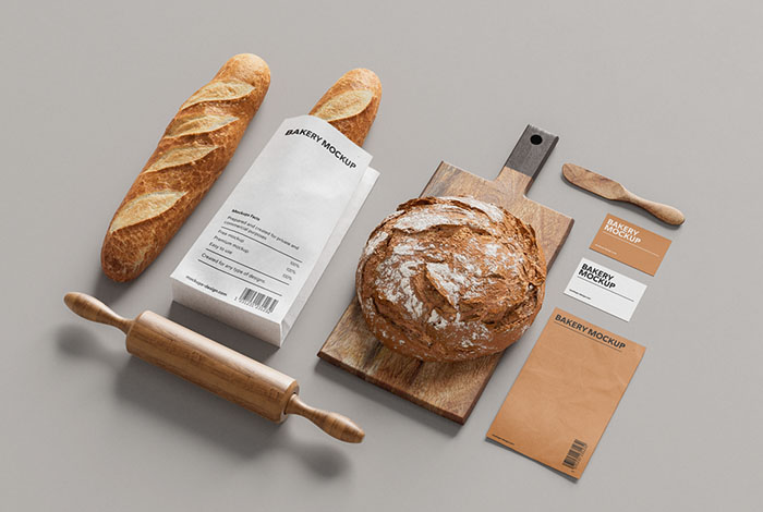 Bakery branding mockup