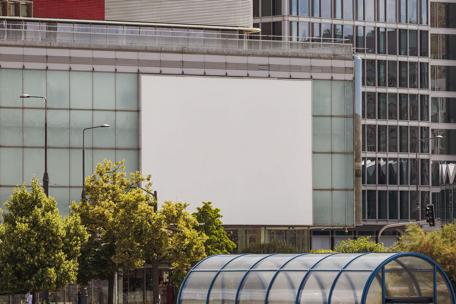 Large city banner mockup