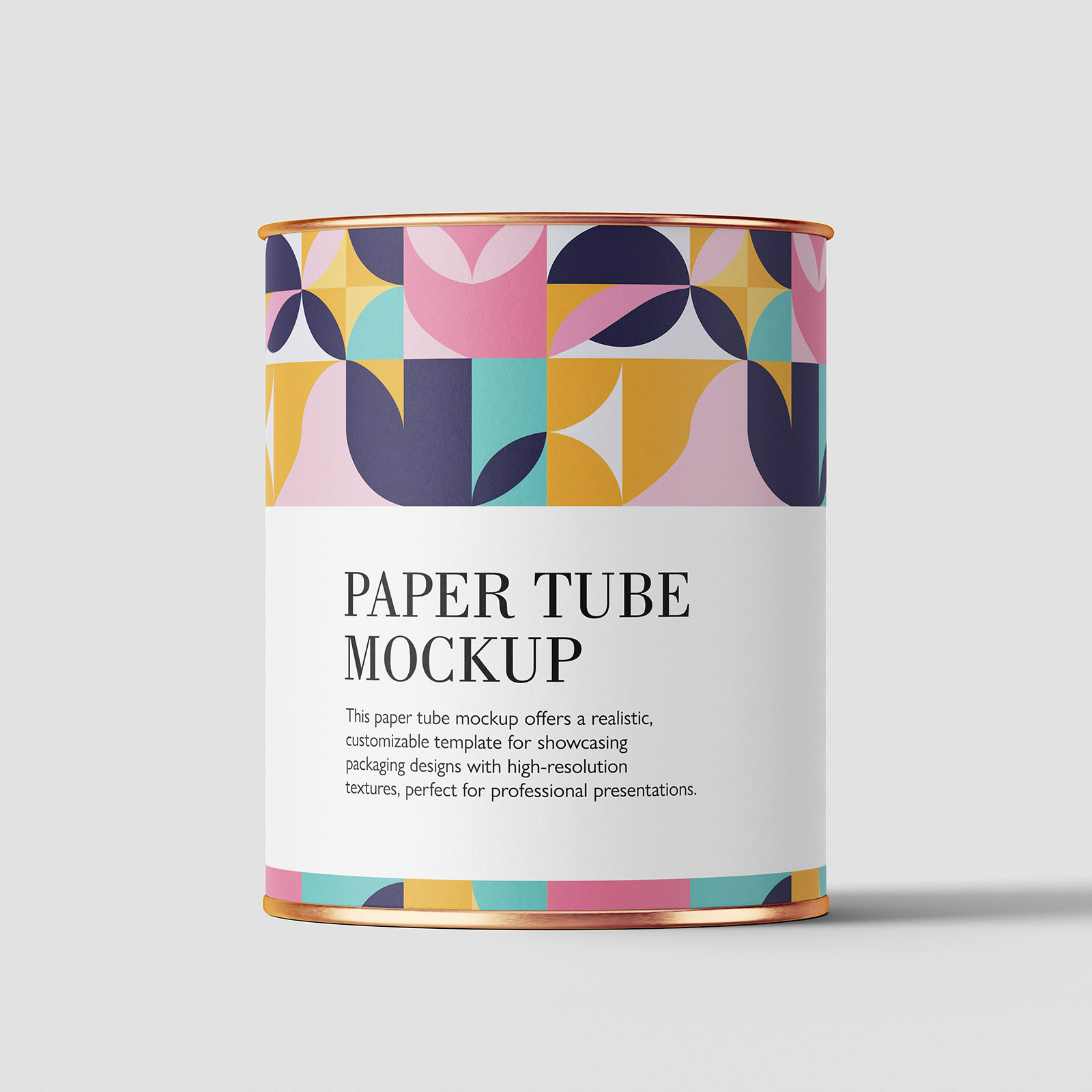 Paper tube mockup