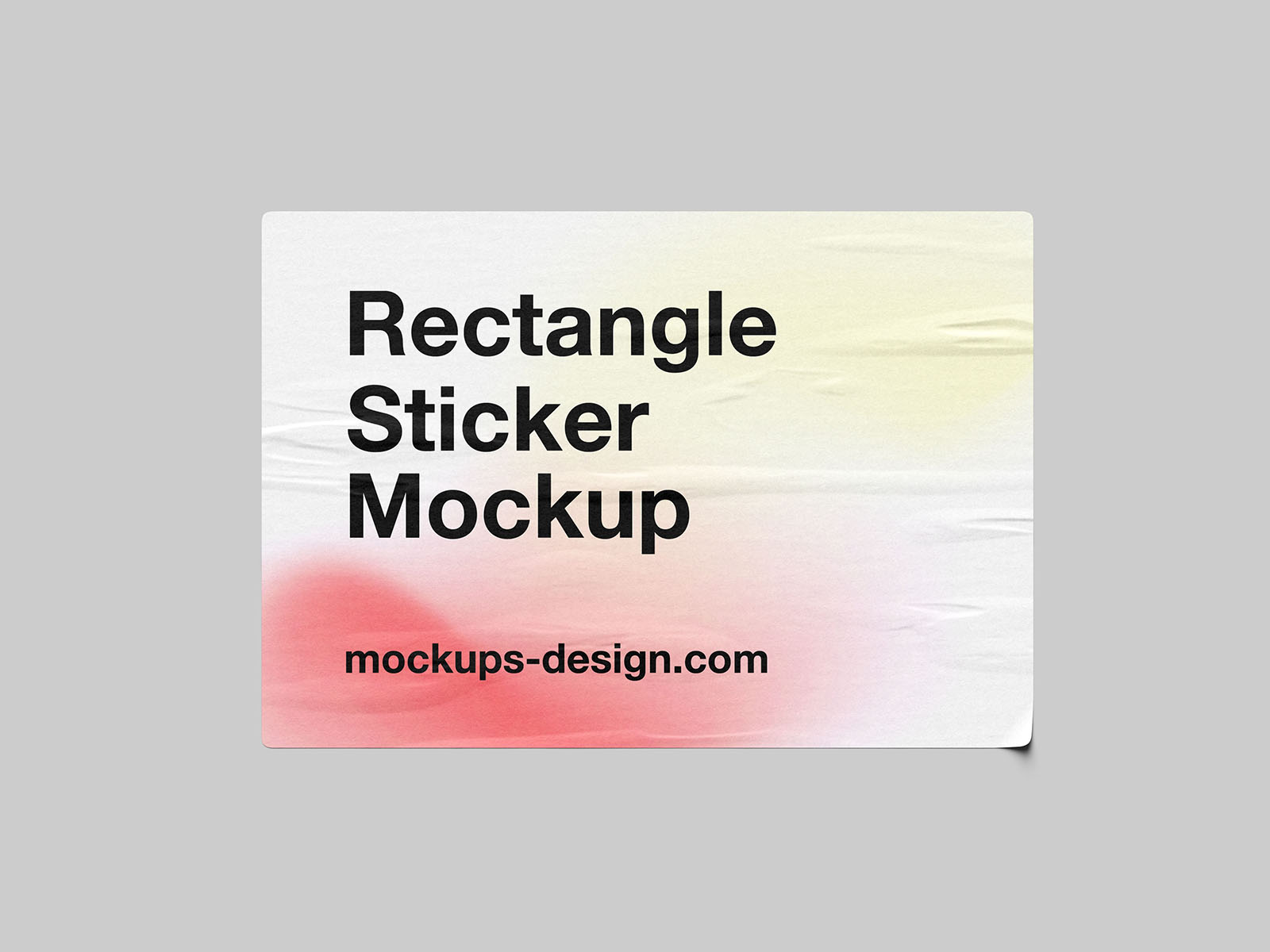 Sticker mockups collection - rectangle