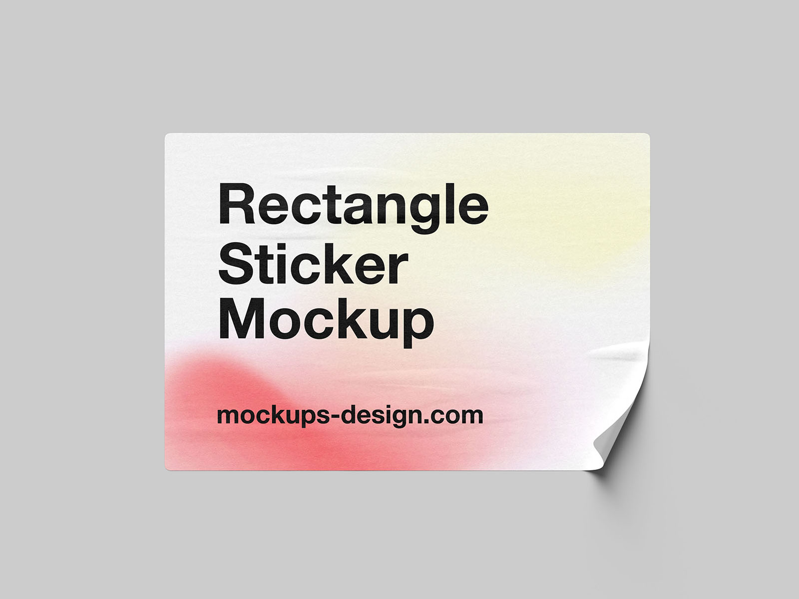 Sticker mockups collection - rectangle