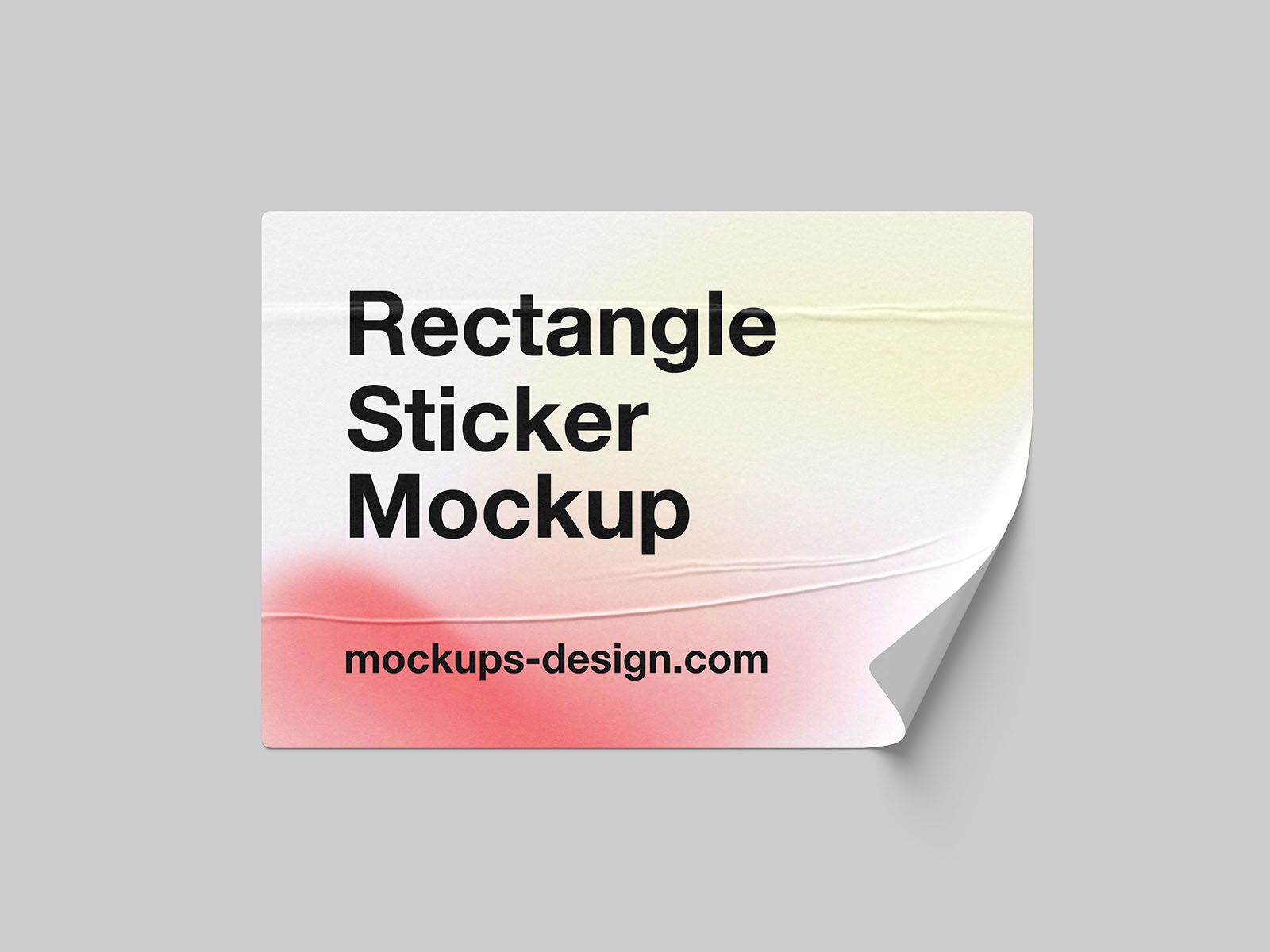 Sticker mockups collection - rectangle