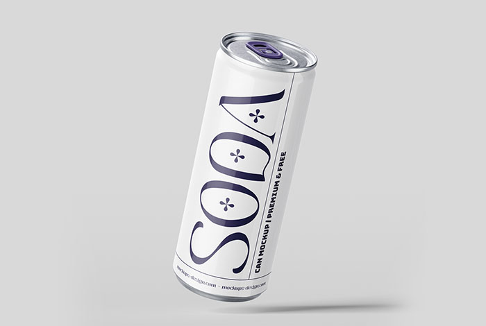 Soda can mockup