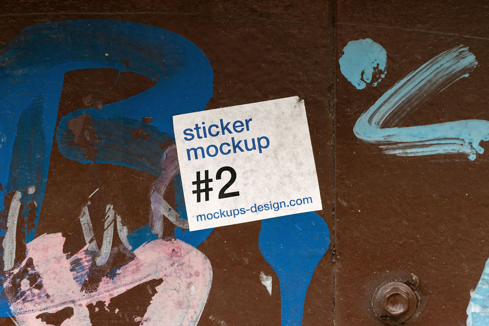 Street sticker mockup / #2