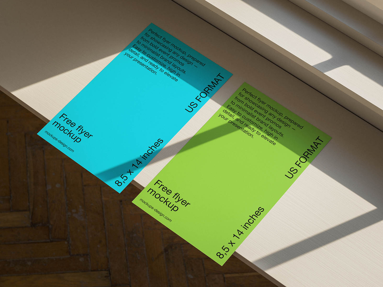 Sunlit flyer mockup