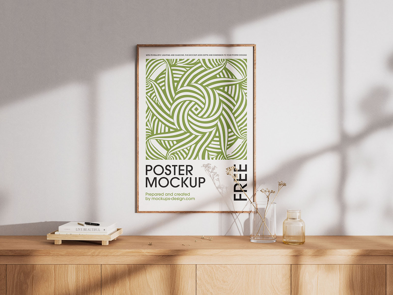 Elegant free poster mockup