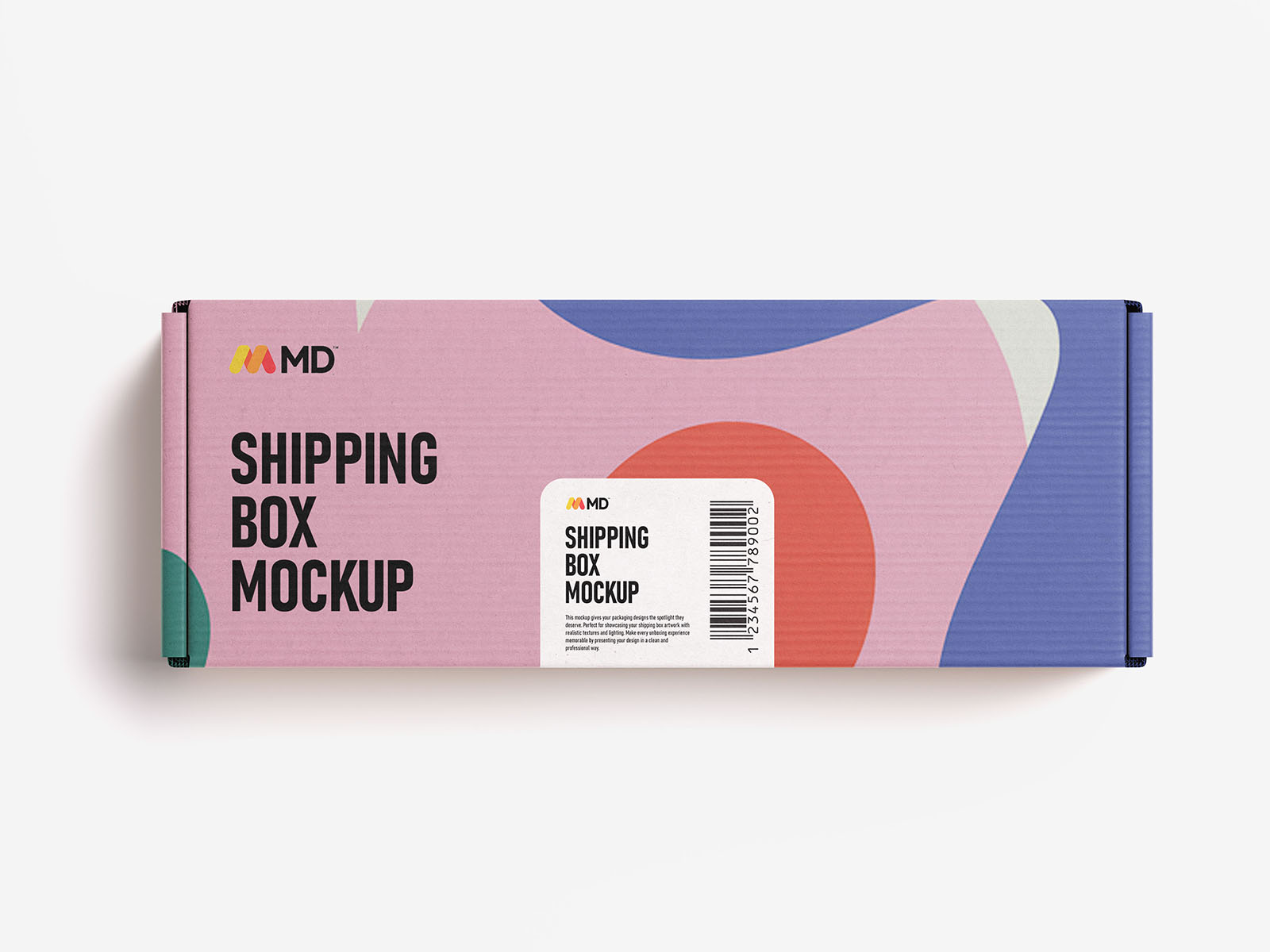 Shipping box mockup