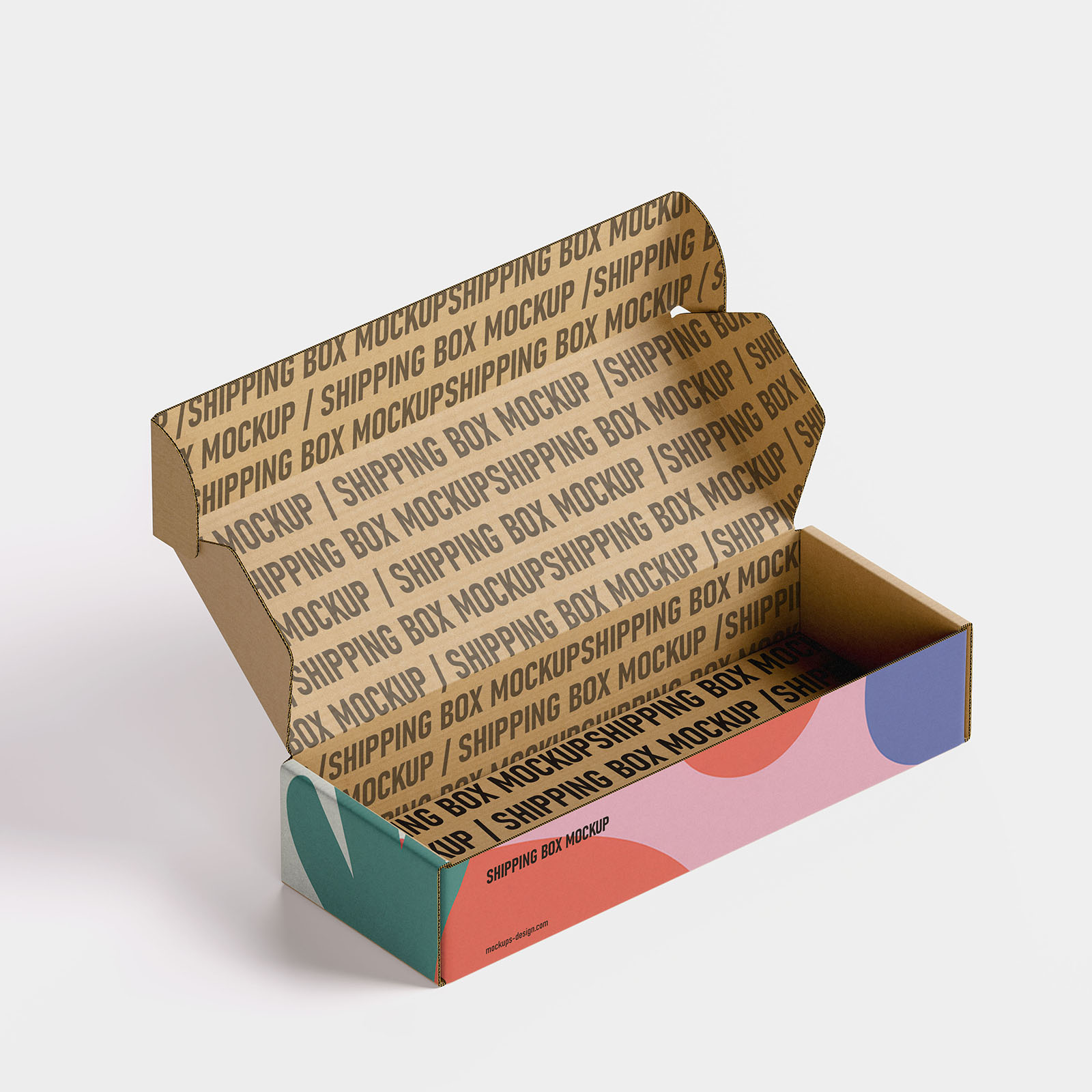 Shipping box mockup