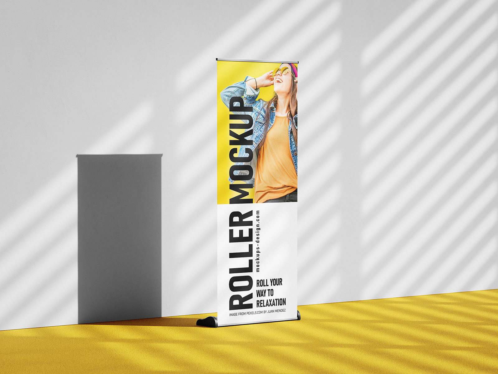 Roller banner mockup