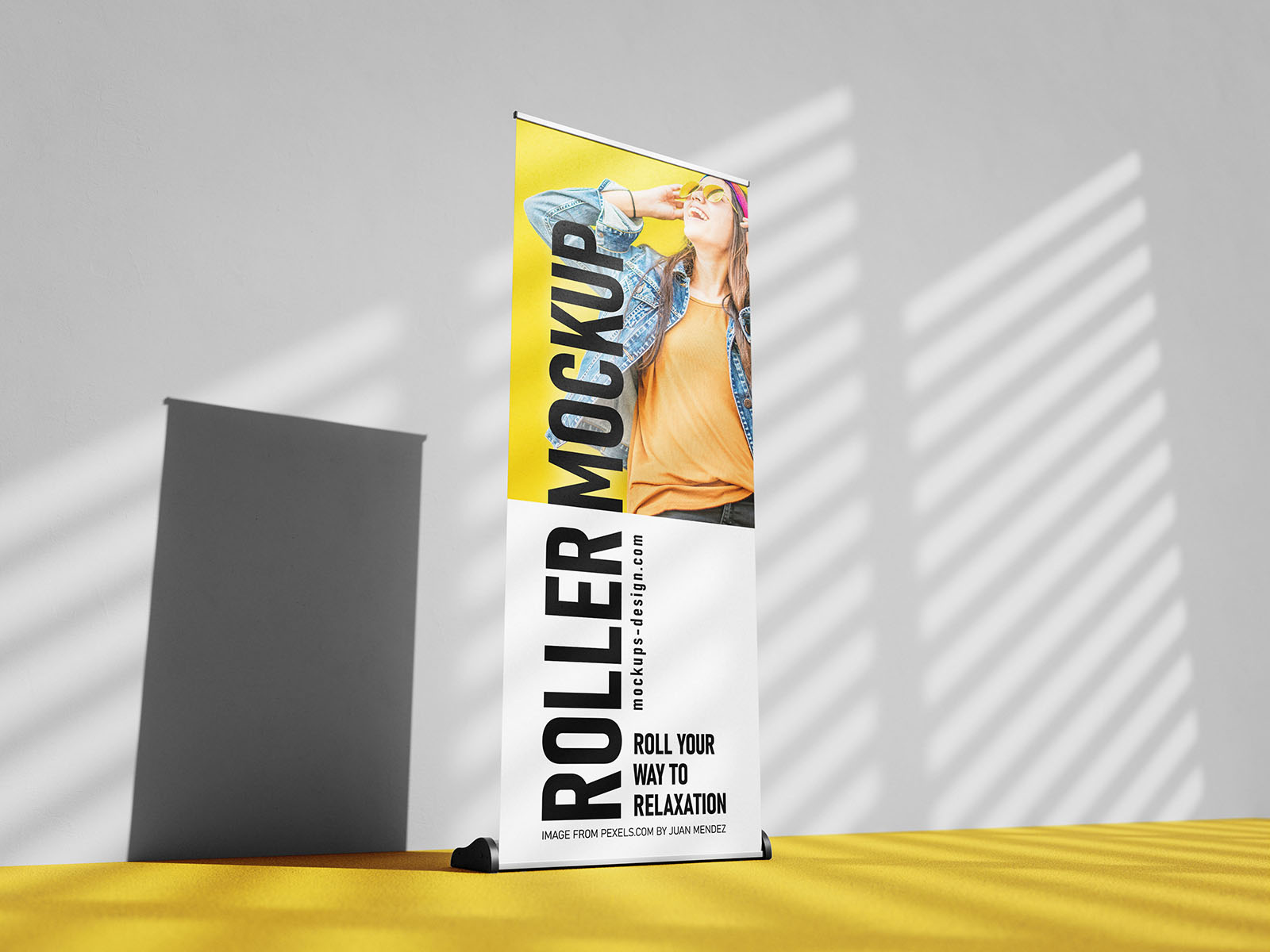 Roller banner mockup