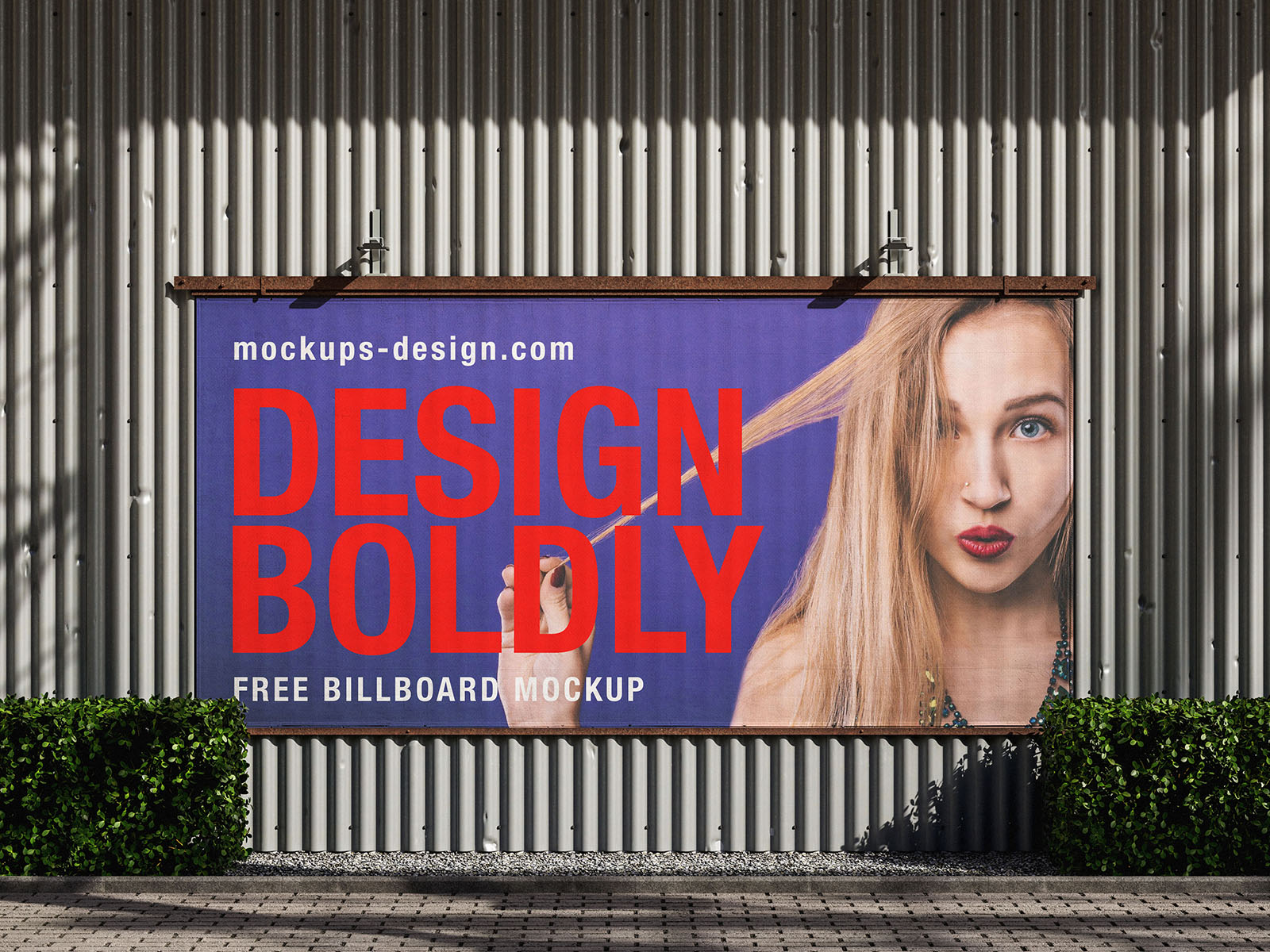 Outdoor banner mockup