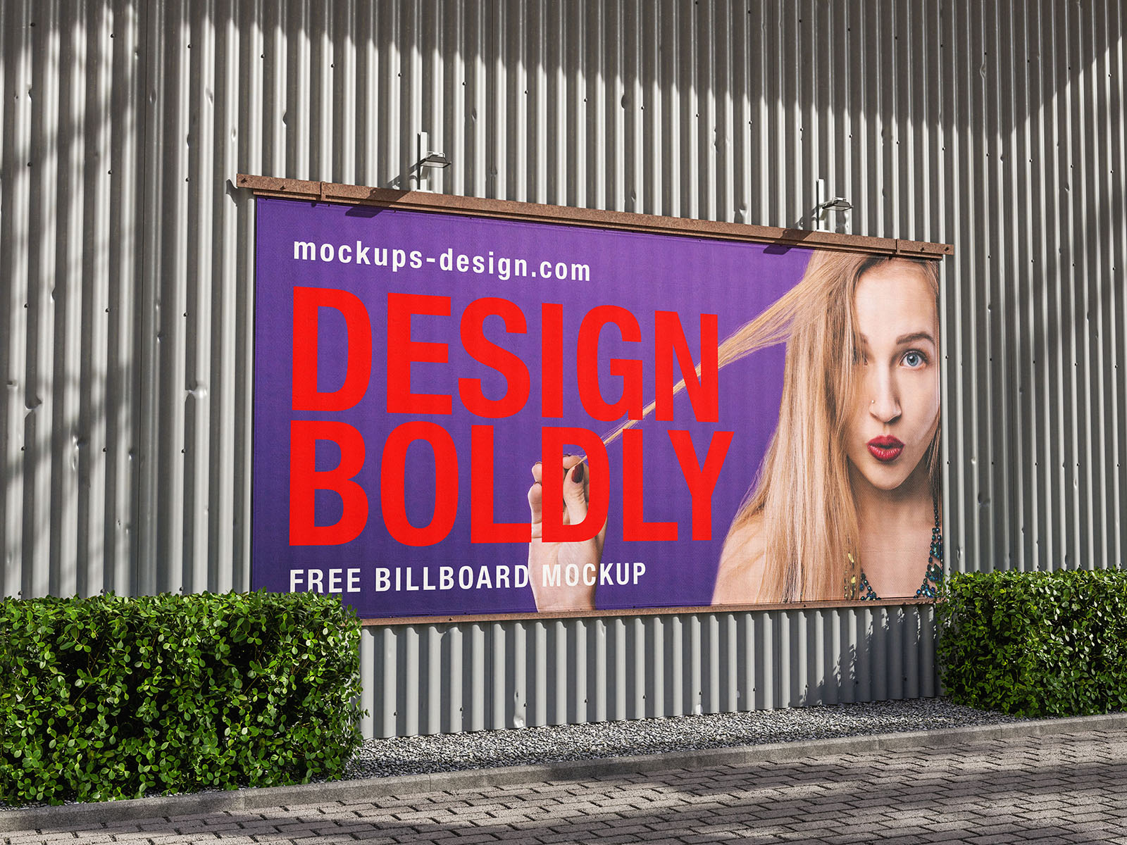 Outdoor banner mockup