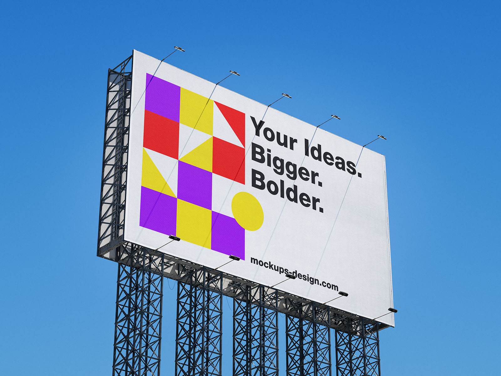 Large format billboard mockup