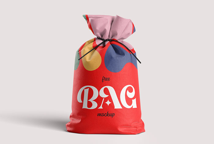 Small canvas bag mockup