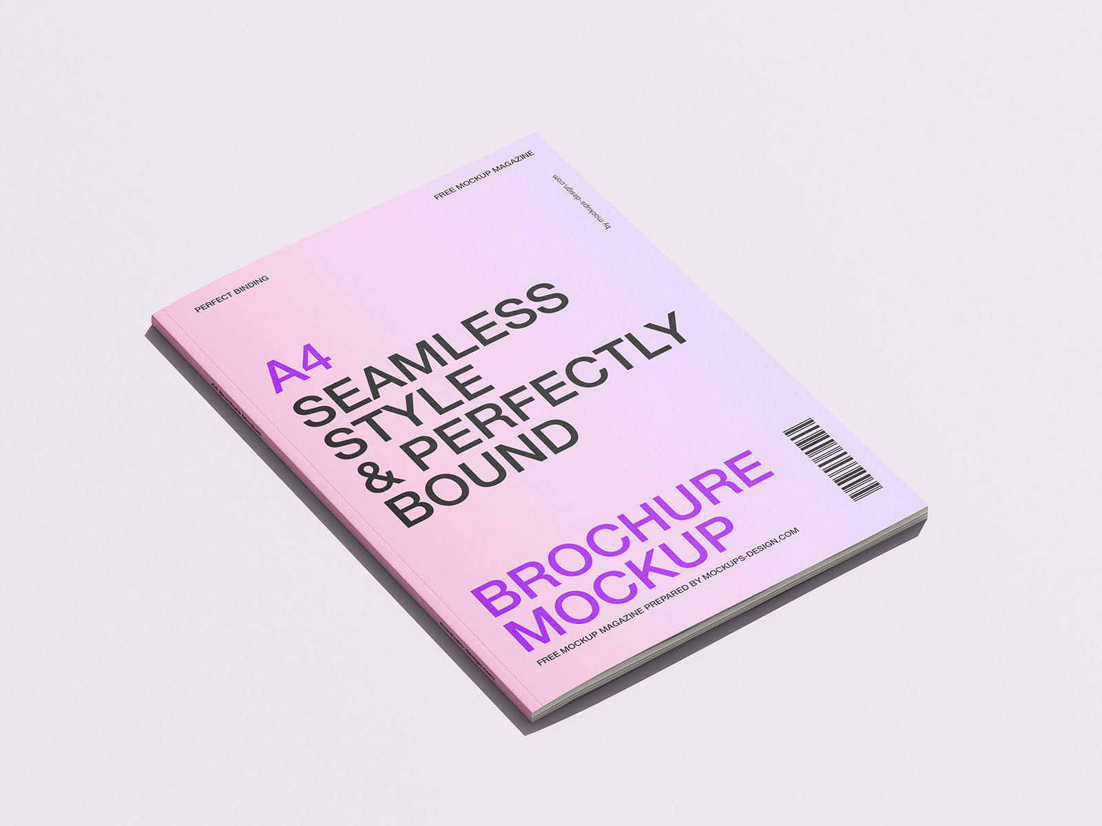 Sleek A4 brochure mockup