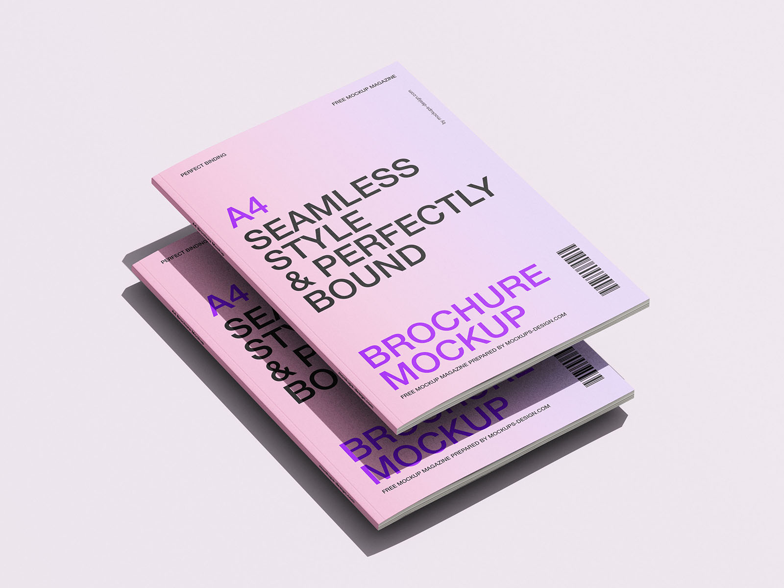 Sleek A4 brochure mockup