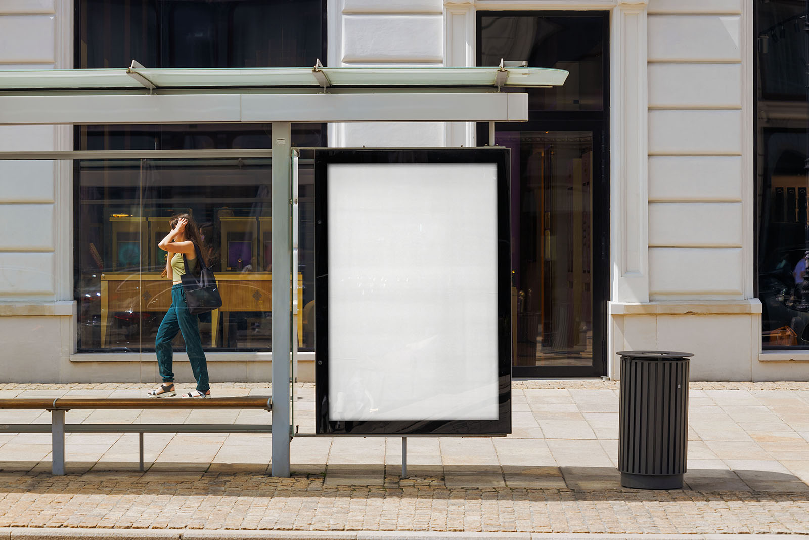 Street poster PSD mockup